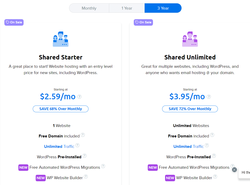 Dreamhost Hosting Price