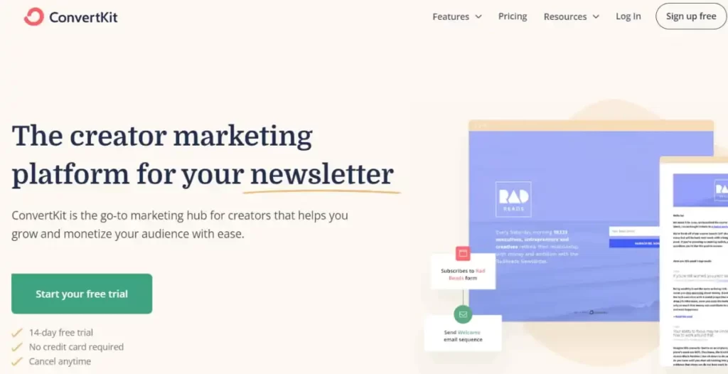 ConvertKit Email Marketing Tool