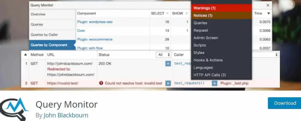 Query Monitor Plugin WordPress.org Page