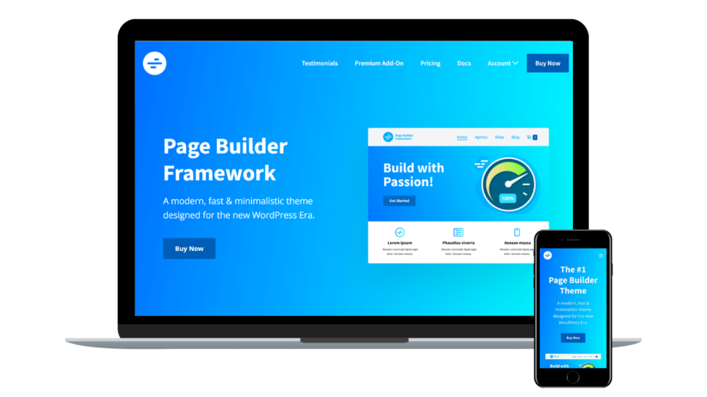 Page Builder Framework WordPress Theme