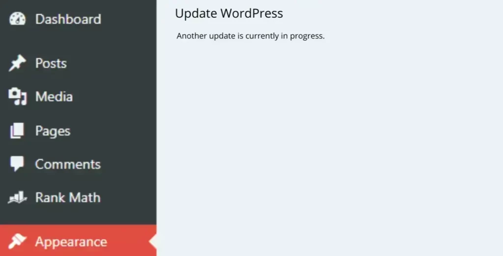 WordPress Update Notification