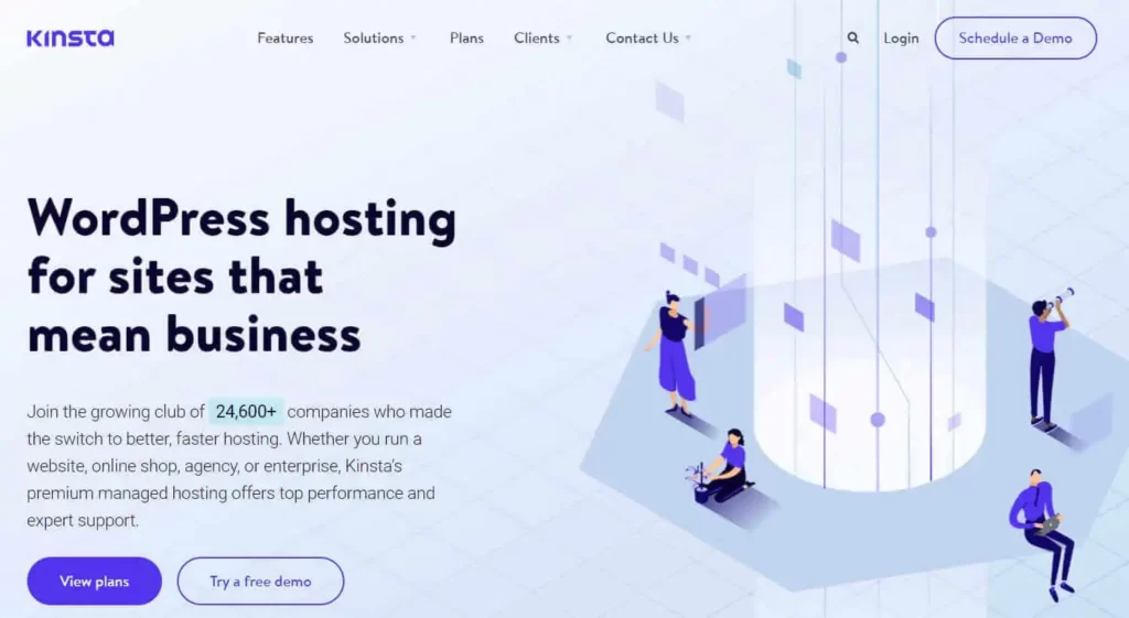 Kinsta Web Hosting Page