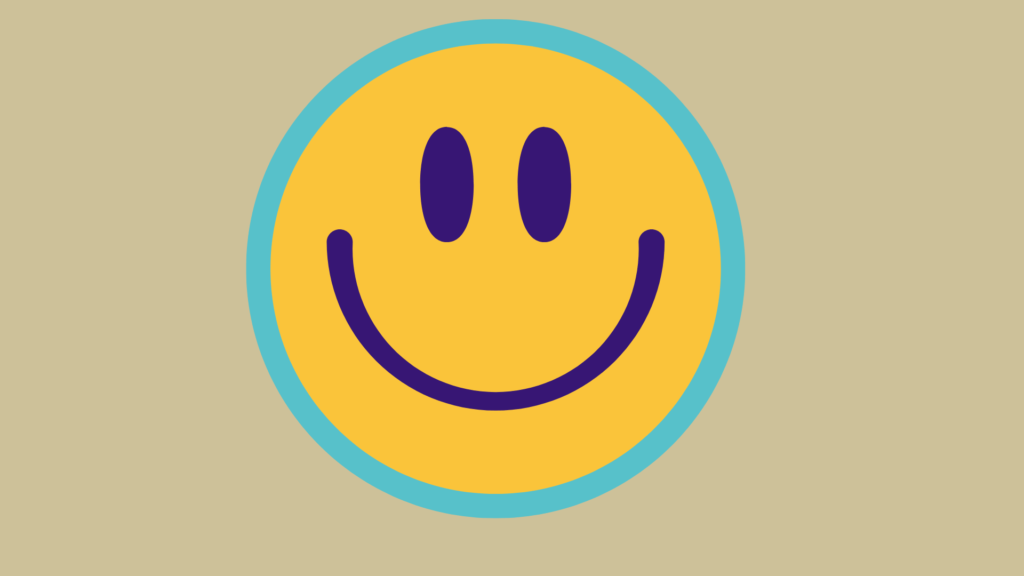 A picture of smiley face to demonstrate how to give attribute