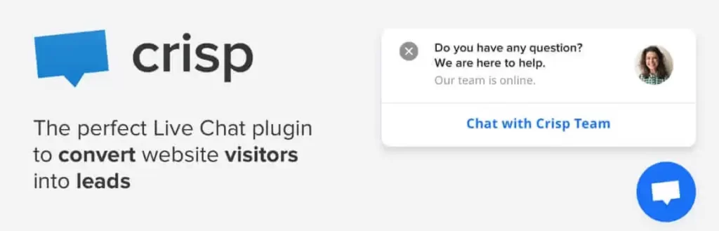 Crisp – Live Chat and Chatbot